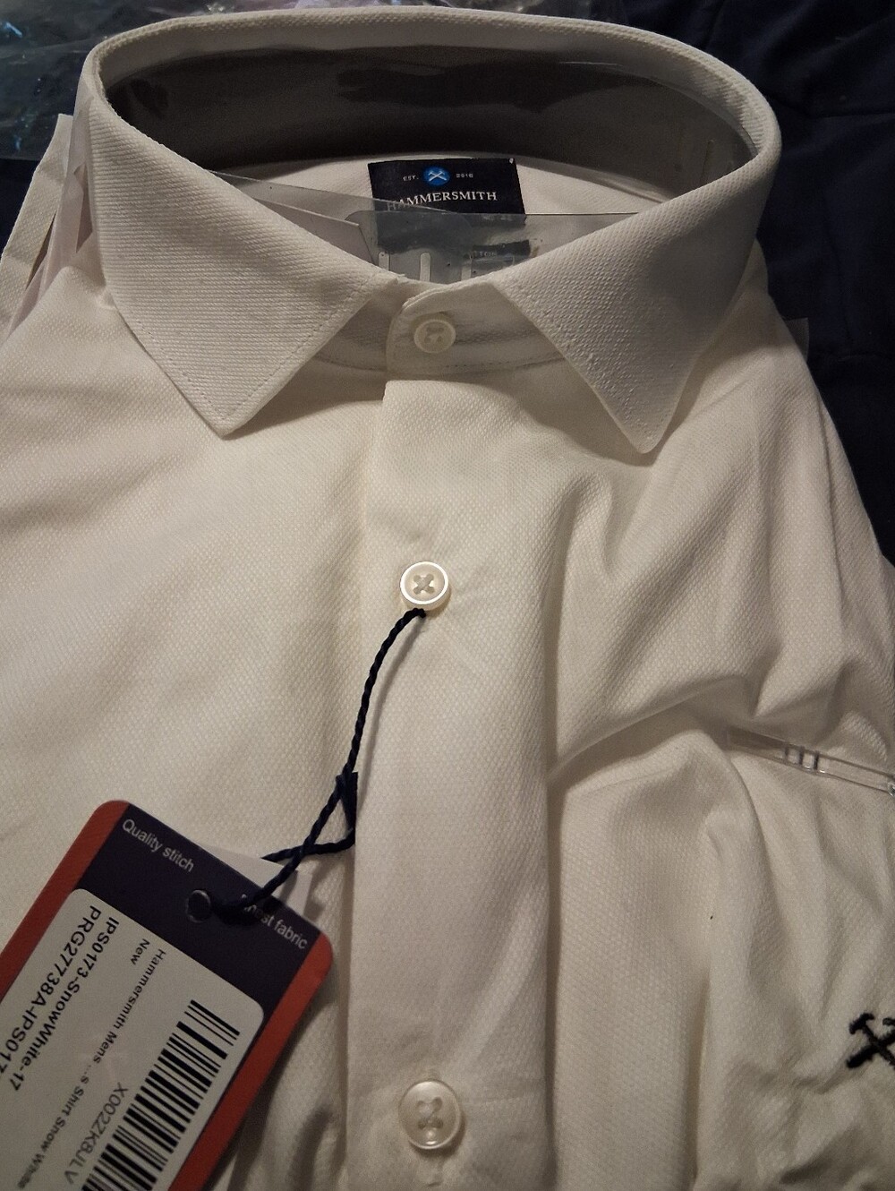 HAMMERSMITH LONDON MENS WHITE DRESS SHIRT US 16 UK 17 EU 42